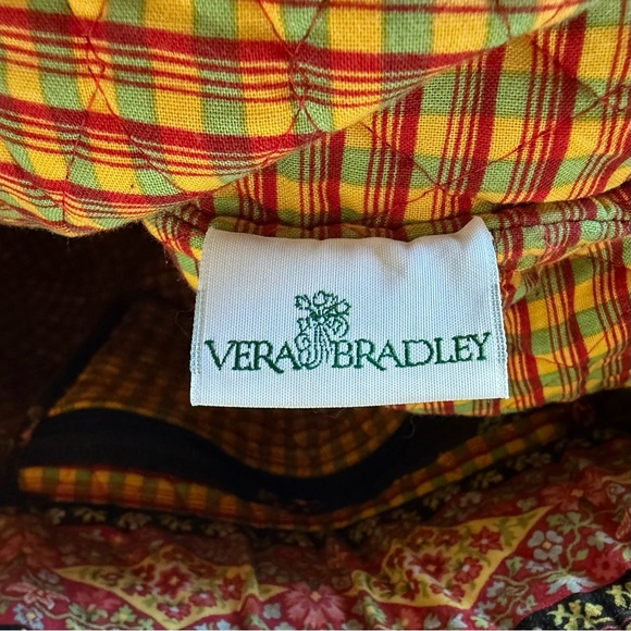 VERA BRADLEY Vintage ‘Chocolat’ Large Shoulder Bag Tote - Picture 10 of 10